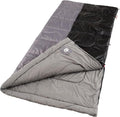 Coleman Biscayne Big &amp Tall Warm-Weather Sleeping Bag 40°F Camping Sleeping Bag for Adults No-Snag 2-Way Zipper for Ventilation with Stuff Sack Included Fits Adults up to 6ft 4in Tall