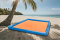 Sandproof Beach Blanket79×83 with 6 Inflatable Pillow Walls Beach Mat Sand Free Large Beach Mat Turns Into Tent Water/Sun-Proof Sandless Beach Blanket Portable Outdoor