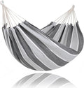 SUNCREAT Hammocks for Outside Portable Heavy Duty Tree Hammock Dark Gray &amp Light Gray