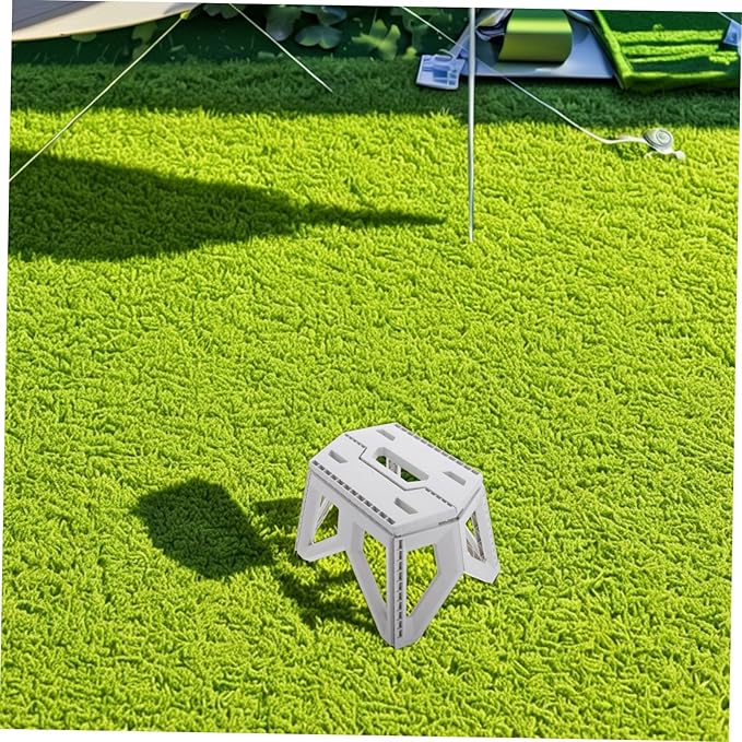 Ciieeo Foldable Stool Compact Garden Chair Stable Legs for Camping Hiking and Travel