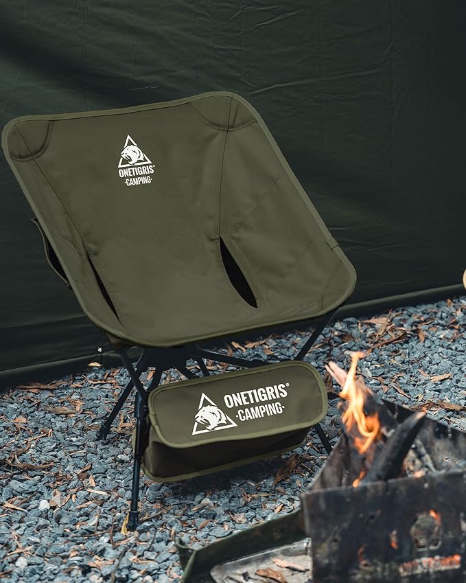 ONETIGRIS Tigerblade Camping Chair Lightweight Folding Backpacking Hiking Chair Compact Portable 330 lbs Capacity