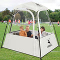 Pod All Weather Sports Tent Outdoor Pop Up Bubble Clear 540° View Winter Tent for 1-2 Person Instant Cold Weather Shelter with Rainfly for Soccer Football Softball &amp Other Sports Events