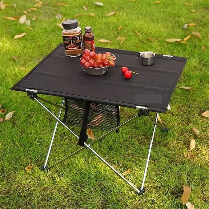 Outdoor Folding Table Super Lightweight Portable Picnic Aluminum Alloy Barbecue Water-Resistant Easy to Fold 88.2lbs Capacity