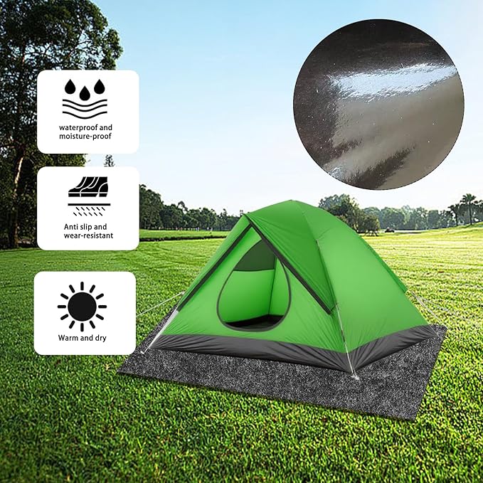 Tent Carpet Mat Camping Floor RugLarge Size 59 * 72 inch Waterproof Durable Portable and Foldable Pad Soft Tent Carpet Mat Blanket Picnic Floor Blanket for Picnic Outdoor Hiking