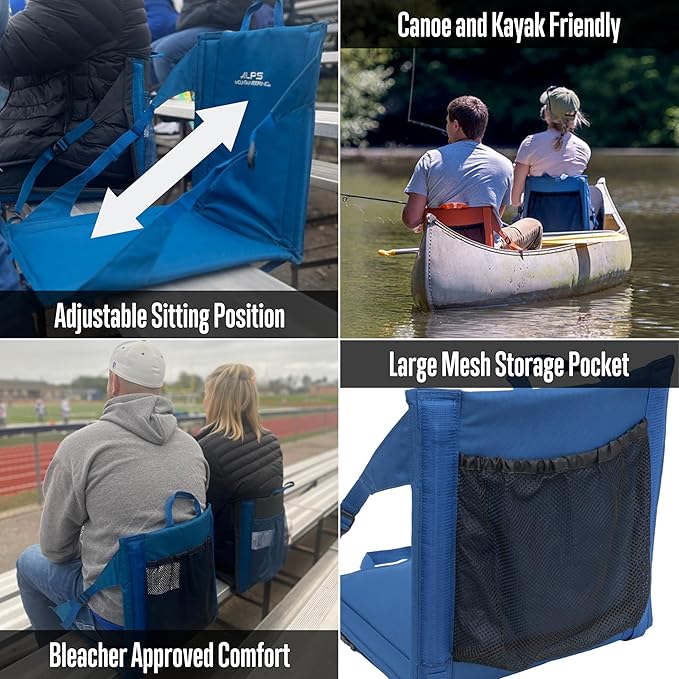 ALPS Mountaineering Weekender Camp Seat One Size Charcoal/Blue - New
