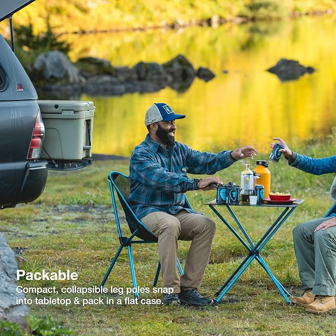 Helinox Café Table Dining Height Portable Camping Table Black