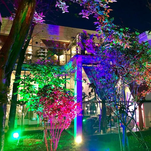 10W Low Voltage Landscape Lighting RGB Color Changing LED Landscape Lights Remote Control Waterproof Garden Patio Spotlight Decorative Lamp for Outdoor Indoor(8 Pack/NO Plug)