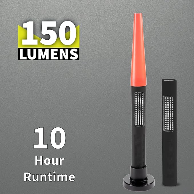 Nightstick NSP-1174-K01 LED Safety Light &amp Flashlight Combo Kit - White &amp Amber Floodlight