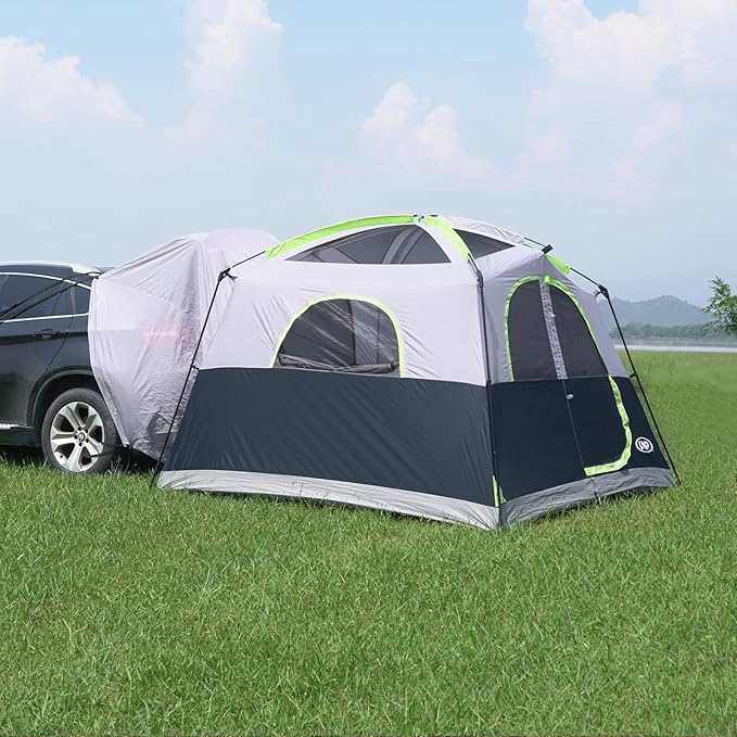 UNP SUV Tent for Camping 6-Person SUV Tailgate Tent - Easy Set Up with Rainfly 10'x9'x78in(H)