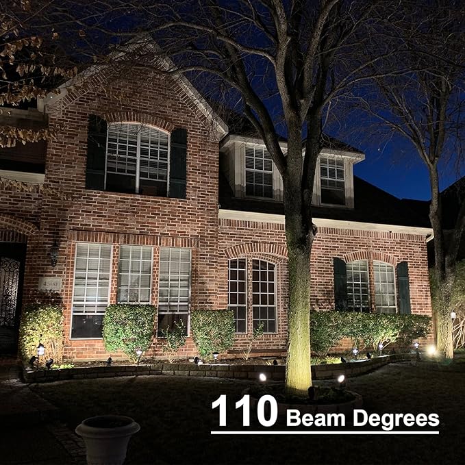 GOODSMANN Landscape Lights 1PK Low Voltage Well Lights 4 Watt 200 Lumen LED Landscape Lighting 2800K Warm White Metal In-Ground Light with Cable Connectors