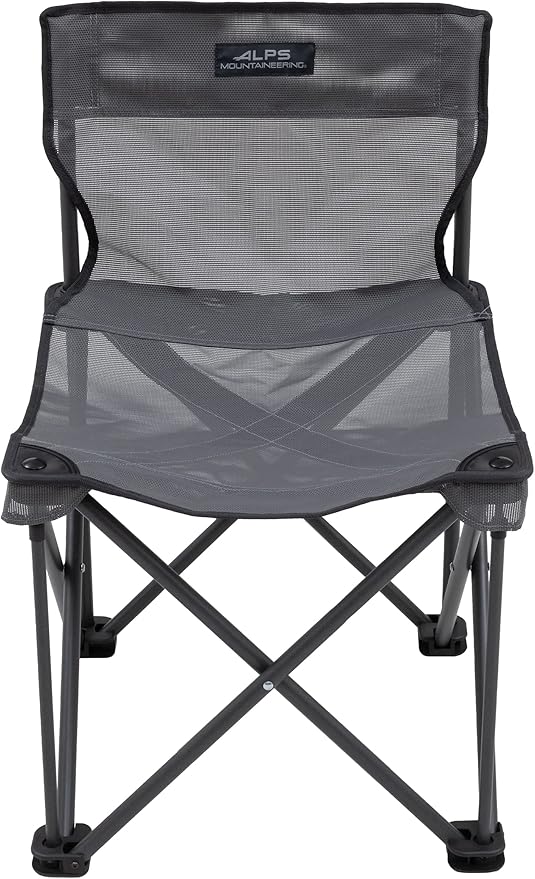 ALPS Mountaineering Adventure Folding Camping Chairs - Durable Mesh Fabric Over Powder Coated Aluminum with Simple Compact Design and Shoulder Carry Bag
