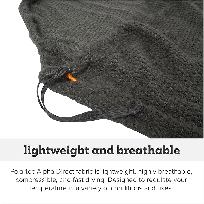 Big Agnes Alpha Direct Fleece Sleeping Bag Liner - Ultralight Backpacking Gear Lightweight Compact Breathable