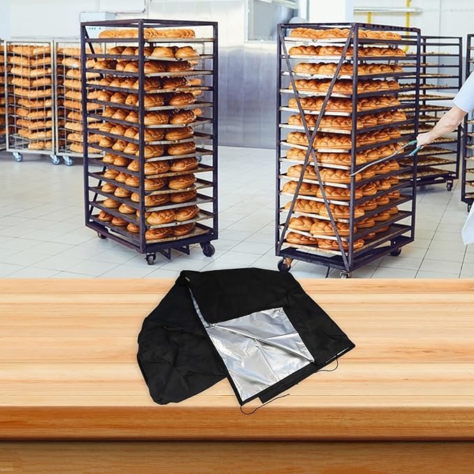 Bakery Bread Shelf Cover Waterproof and Dustproof Protection for Pan Racks in Bakery and Food Preparation Areas