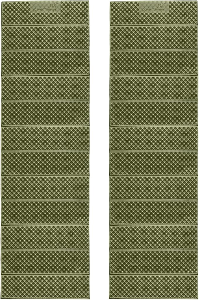 AceCamp Portable Foam Sleeping Pad Full Length Accordion Sleeping Mat for Camping &amp Hiking Lightweight Soft &amp Compact Cushion for Sleeping Bag Comfort Tent Rocky Terrain