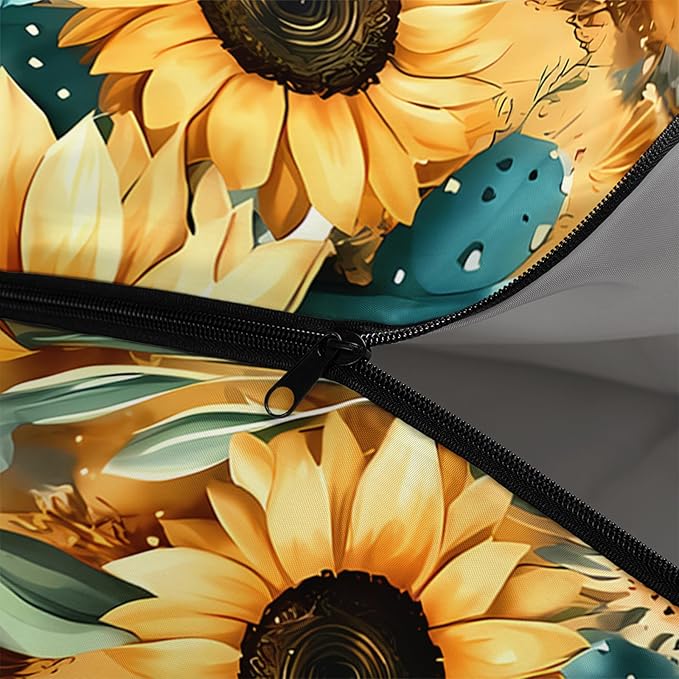 AILONEN Sunflower Sunset Sleeping Bag for Boys Girls Adults3 Season Warm &amp Cool Weather Botanical Design Lightweight Waterproof Camping Sleeping BagHikingOutdoor Backpack Traveling