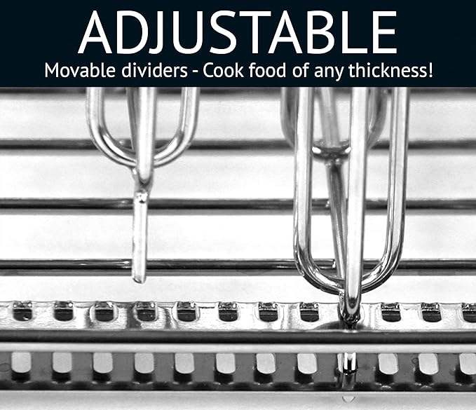LIPAVI Sous Vide Rack - Model L15 - Adjustable Collapsible Ensures even warming - 316L Stainless Steel - Fits Lipavi C15 container