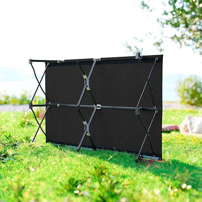 Outsunny 2 Person Folding Camping Cot for Adults 50 Extra Wide Outdoor Portable Sleeping Cot with Carry Bag Elevated Camping Bed Beach Hiking Black
