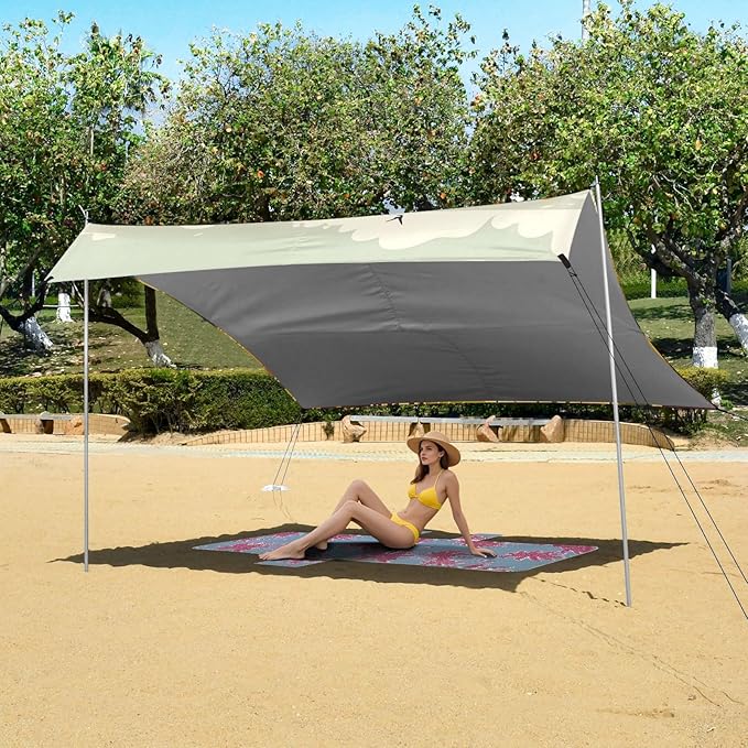 Camping Sun Shelters Autumn Fields Beach Canopy 126 * 110.2in
