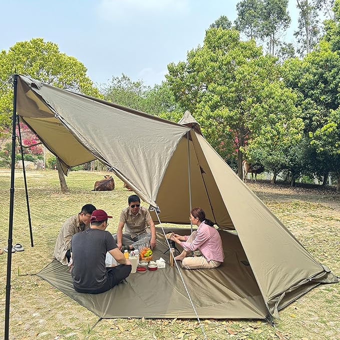 Ground Sheet Mat - 210 D Oxford Cloth Waterproof Camping Tarp Octagonal Multipurpose Outdoor Picnic Mat Waterproof Camping Ground Cloth | Octagonal Outdoor Tent Mats for Picnics Playground Hiking
