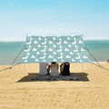 ALAZA Llama Animal Cute Cactus Beach Tent Sun Shelter UPF50+ Protection Beach Shade Canopy w/ 4 Sandbags for Outdoor Camping Fishing Backyard Fun Picnic 10x9 ft