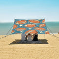 Rugby Pattern (50) Camping Sun Shelter Beach Tent Portable Beach Sun Shade Outdoor Canopy for Camping Trips Fishing Picnic