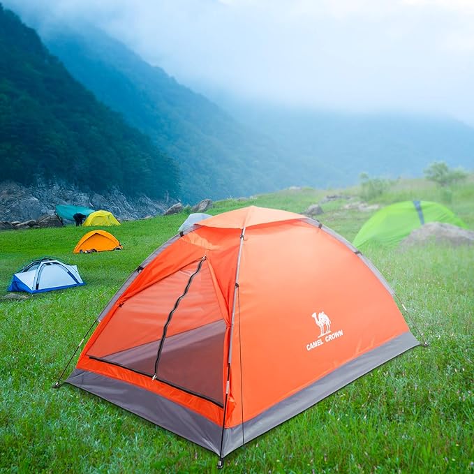CAMEL CROWN Tents for Camping 2/3/4/5 Person Camping Dome Tent WaterproofSpacious Lightweight Portable Backpacking Tent for Outdoor Camping/Hiking