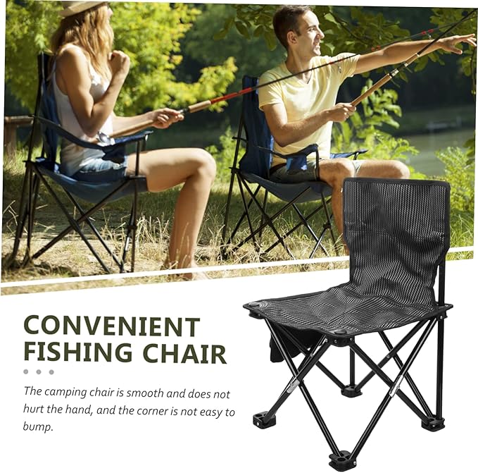 GANAZONO Portable Folding Camping Chair Carry Bag Compact Outdoor Chair for Hiking Garden and BBQ Oxford Cloth Reinforced Seams Easy to Carry