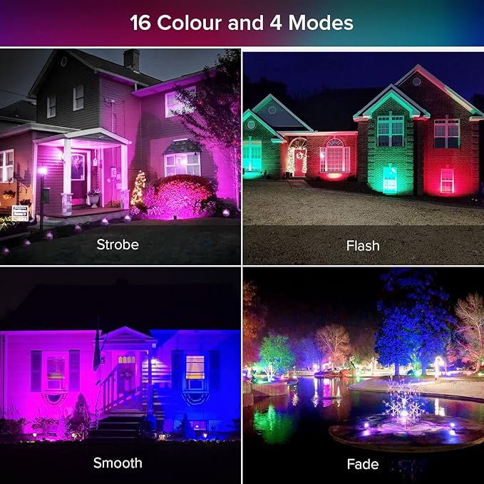 SANSI Led Flood Light 600W Equivalent with Ceramic Technology Outdoor Indoor Color Changing Led Stage Party Christmas Lighting RGBW Remote Floodlights 100W16 Colors 4 ModesDimming for Garden Yard