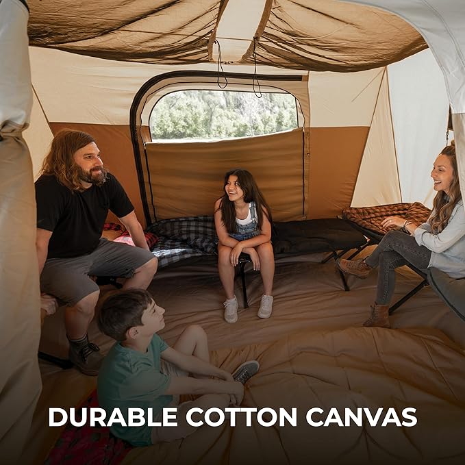 Teton Sports Canvas Tents Tent for Family Camping in All Seasons The Right Shelter for Your Base Camp Waterproof