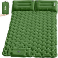 HiiPeak Double Sleeping Pad for Camping - Ultralight Camping Mattress with Pillow Built-in Foot Pump Compact Inflatable 2-Person Portable Mat for Backpacking Hiking Car Traveling Beach Tent