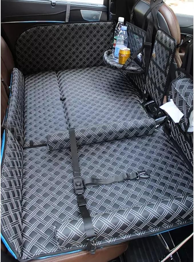 TXGJWRA Foldable Car Mattress Mattress Pads Camping Mattress Travel for Sleeping Non-Inflatable Double-Sided Folding MattressBackseat Air Mattress for Truck SUV UniversalC(咖啡色)