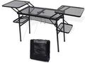 Nice C Camping Table Compact Folding Table Tailgate Grill Table Outdoor Tables Camping Tables That Fold Up Lightweight with 4 Side Tables &amp Mesh Net for BBQ Camping