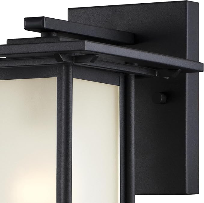 Westinghouse 6203800 Clarissa 1 Light Outdoor Wall Lantern Textured Black