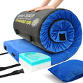 Memory Foam Camping Mattress pad Comfortable Thick Floor Sleeping Mat for Adults with Waterproof and Non-Slip Bottom Portable Roll Up Mattress for Sleepover GuestCot Mad for Car Camping