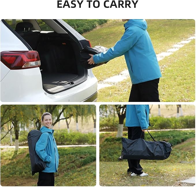 Camping Table Folding Portable Camp Lightweight Roll Up Table Adjustable Height with Carry Bag Indoor Outdoor for Camping HomePicnicBackyardBBQParty