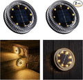 Glass Solar Step Lights with Wave Style Modular-Design Waterproof Outdoor Fence Lights for Stairs Step Yard Patio Garden Wall Pathway Decorative Patio Table Lighting Warm White (2 Pack)
