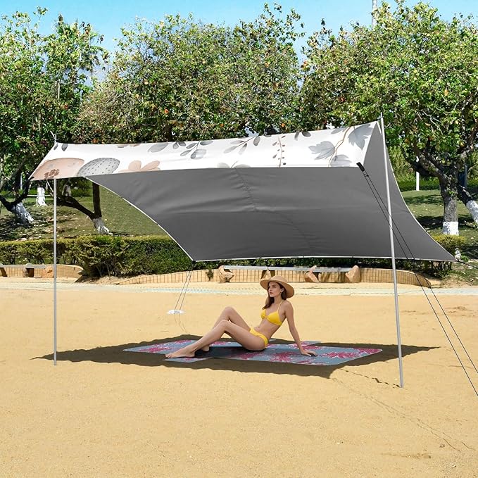 Books and Cute Cozy Things Wallpaper No Color Simple Camping Sun Shelter Beach Tent Portable Beach Sun Shade Outdoor Canopy for Camping Trips Fishing Picnic