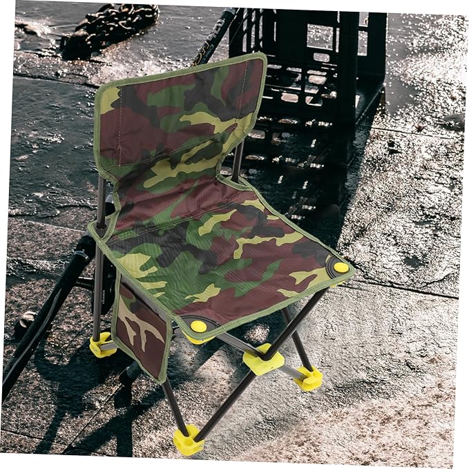 Happyyami Portable Folding Fishing Chair Outdoor Beach Stool Rugged Camping Stool