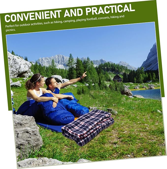 Portable Adult Down Blanket for Camping and Hiking Lightweight Warm Fleece Liner for Indoor Outdoor Use Easy to Clean and Compact for Backpacking and Noon Rest