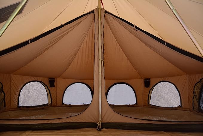 WHITEDUCK Inner Tents for Canvas Bell Tent Half 1/2 &amp Quarter ¼ Inner Tents Tent Accessories Inner Rooms Separate Compartment (3M 4M 5M 6M) (Quarter Inner 6M Avalon Tent)