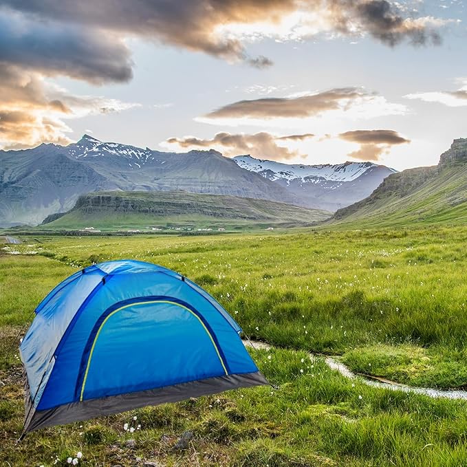 10 Pack Bulk 2 Person Tents for Homeless Scouts Camping Backpacking | Waterproof Lightweight Easy Pop Up Setup 1-2 Person Tent