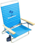 Tommy Bahama 5-Position Lay Flat Cup Holder and Towel Bar Beach Chair