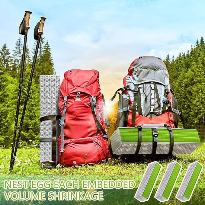 Foam Camping Pads for Sleeping Foldable Closed Cell Foam Camping Mattress Waterproof Outdoor Sleeping Mat for Ultralight Backpacking Thru-Hiking