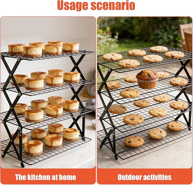 Strong Refrigerating Rack for Professional Kitchens Pliable Collapsing Compact Not Stick Face Modifiable Height Space Saving