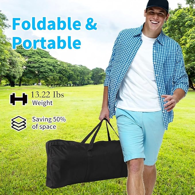 FAHKNS Hammock Camping Chair 360° Swivel Chair with Adjustable Backrest Foldable and Lightweight Chair Used for Office Work Picnic Hiking Portable Bag