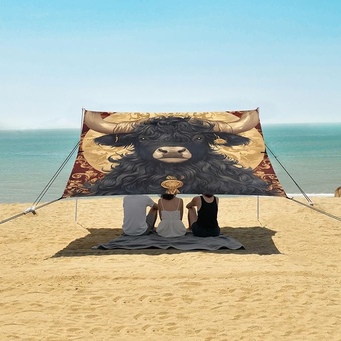 Beach Tent Sun Shelter Black Yak Lightweight &amp Easy Setup Beach Shade Canopy for Camping Fishing