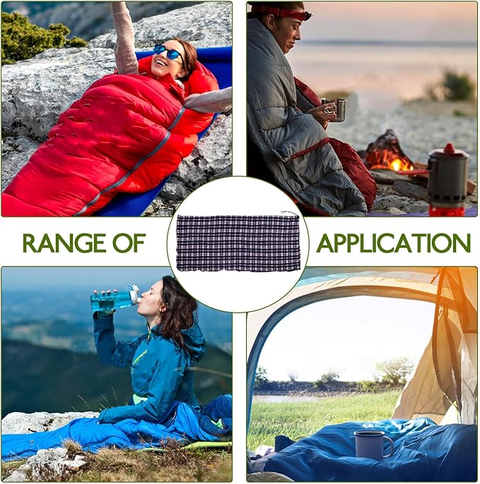 ABOOFAN Lightweight Adult Portable Outdoor Camping Sleeping Sack Blanket for Hiking Picnic Noon Break with Foldable Design and Warm Fleece Liner Compact and Easy to Carry