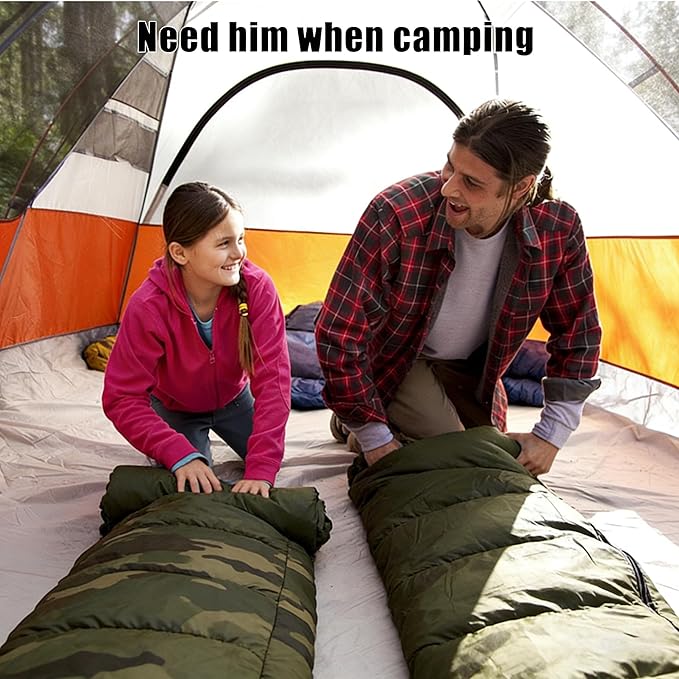 SNZ All-Season Lightweight Sleeping Bag - Mummy Camping Sleeping Bag for Adults &amp Kids Camping Essentials Warm &amp Cold Weather for Hiking Backpacking