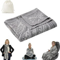Travel Blanket Airplane - Ultra Soft &amp Lightweight Knit Design Compact Airplane Blanket53x72 InchStylish Travel Shawl Wraps for FlightsOfficeHome UseTravel Essentials &amp Gifts