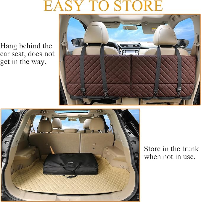 Non Inflatable Car Mattress Back Seat Extender for Truck Dogs Hammock Truck Bed Mattress Car Bed Camping Mattress Seat Covers for Car/Suv/Truck/F150/RAM1500/Silverado